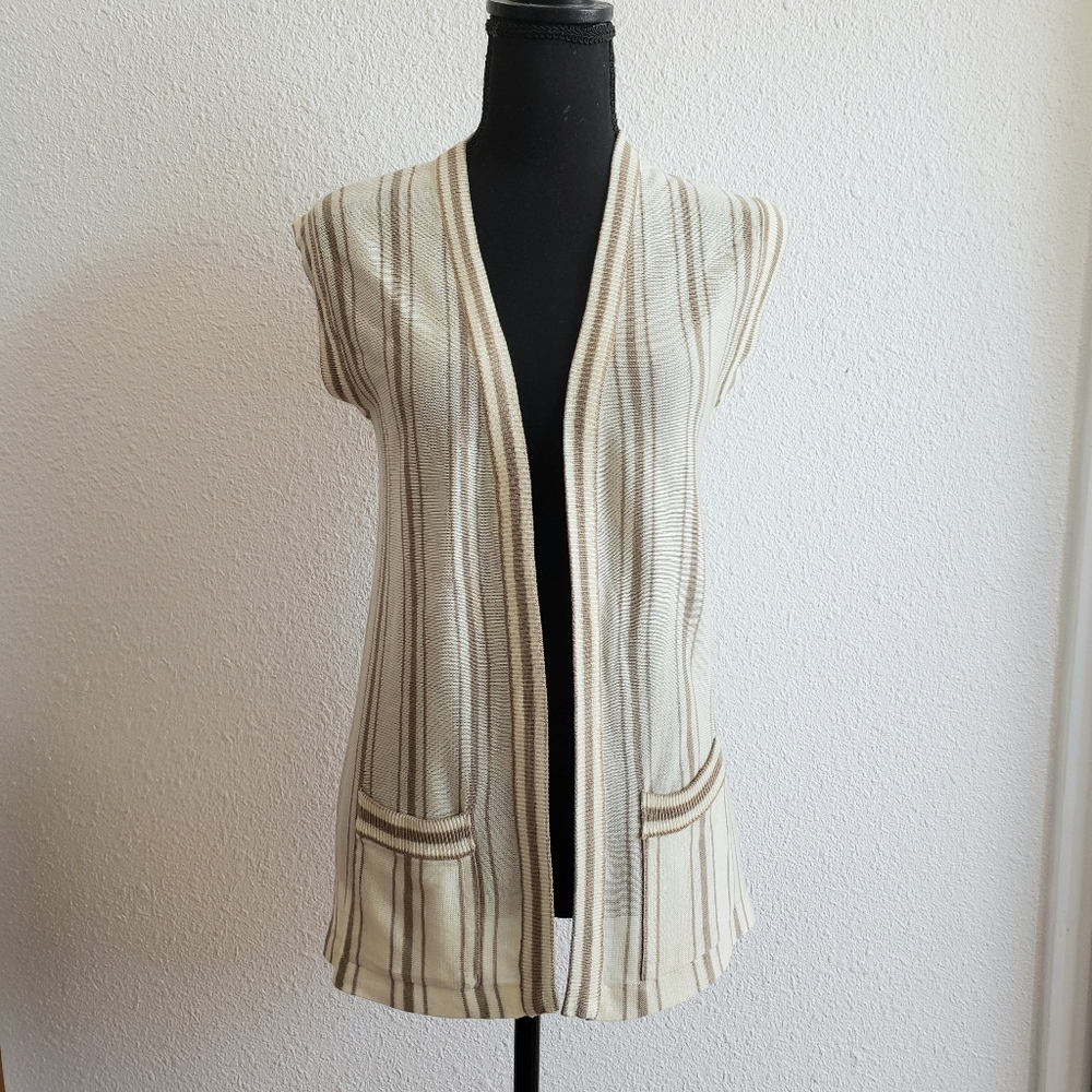 #Vintage Knitivo Women 100% Bright Acrylic Vest Sleeveless Cardigan
